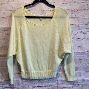 American Eagle Dolman sleeve yellow stripe sweater